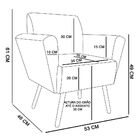 Poltrona Infantil Dorinha Suede Rosa Bebê – D'Rossi