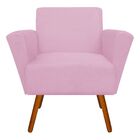 Poltrona Infantil Dorinha Suede Rosa Bebê – D'Rossi