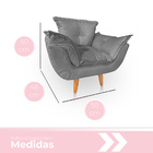 Poltrona Infantil Opalinha Para Sala E Quarto Suede Escolha S