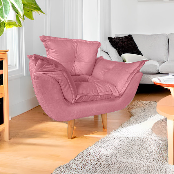 Poltrona Infantil Opalinha Para Sala E Quarto Suede Escolha S