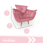Poltrona Infantil Opalinha Para Sala E Quarto Suede Escolha S