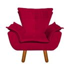 Poltrona Infantil Opalinha Suede Vermelho – D'rossi