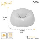 Poltrona Inflável Puff Lazy Fashion Aveludado Assento Pufe Vg