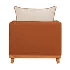 Poltrona Inhotim Linho Bege E Paçoca