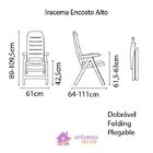 Poltrona Iracema Encosto Alto Branca