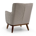 Poltrona Isabella Jacar Algodão Estampado A-332 Base Fixa De