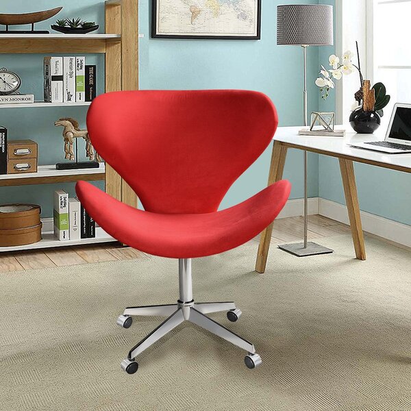 Poltrona Isis Cadeira Giratória Pés Com Rodízio Decoração, Sa