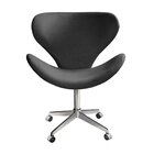 Poltrona Isis Cadeira Giratória Pés Com Rodízio Decoração, Sa