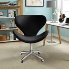 Poltrona Isis Cadeira Giratória Pés Com Rodízio Decoração, Sa