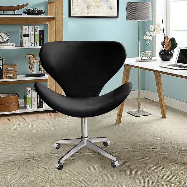 Poltrona Isis Cadeira Giratória Pés Com Rodízio Decoração, Sa