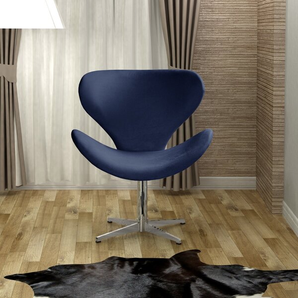 Poltrona Isis Cadeira Giratória Pés De Metal Decoração, Sala,