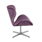 Poltrona Isis Cadeira Giratória Pés De Metal Decoração, Sala,