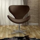 Poltrona Isis Cadeira Giratória Pés De Metal Decoração, Sala,