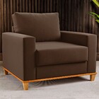 Poltrona Itália Veludo Bombom - Viero Móveis