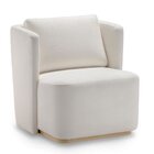 Poltrona Izza Tec 1444 E Base Natural Off Witte