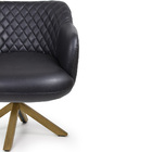 Poltrona Jade Base Giratória Giromad Corano Black