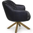 Poltrona Jade Base Giratória Giromad Corano Black