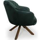 Poltrona Jade Base Giratória Giromad Veludo Verde