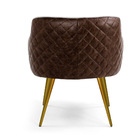 Poltrona Jade Composê Corano Marrom C-01 Com Linho Bege C-107