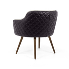 Poltrona Jade Composê Corano Preto B-98 Com Veludo Bege D-153