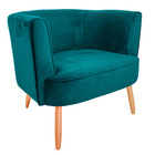 Poltrona Jade Decorativa Para Sala E Quarto Pés Palito Veludo