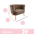 Poltrona Jade Decorativa Para Sala E Quarto Pés Palito Veludo