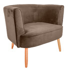 Poltrona Jade Decorativa Para Sala E Quarto Pés Palito Veludo