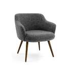 Poltrona Jade I Linho Cinza