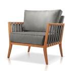 Poltrona Jade Linho Agarb Decor Linho Cinza