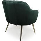 Poltrona Jade Pés Palito Gold Veludo Verde