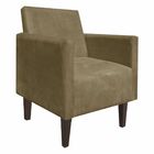 Poltrona Jade Suede Pés Chanfrado Tabaco M11 - D'rossi - Marr