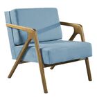 Poltrona Jade Tecido Liso - Azul Bb