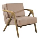 Poltrona Jade Tecido Liso - Capuccino