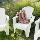 Poltrona Jardim E Piscina Roma Branca Rattan