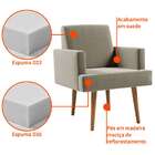 Poltrona Jasper Suede Bege