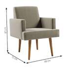 Poltrona Jasper Suede Bege