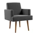 Poltrona Jasper Suede Grafite