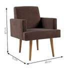 Poltrona Jasper Velosuede Marrom