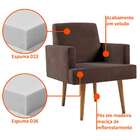 Poltrona Jasper Velosuede Marrom