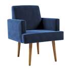 Poltrona Jasper Veludo Azul Marinho