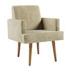 Poltrona Jasper Veludo Bege