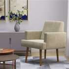 Poltrona Jasper Veludo Bege
