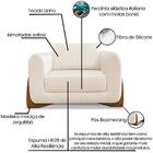 Poltrona Jolie 1 Lugar Pes Boomerang Linho Ezz