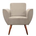 Poltrona Jolly Amamentação E Descanso Veludo Creme D'rost