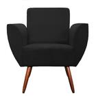 Poltrona Jolly Amamentação E Descanso Veludo Preto Kasa Sofá