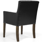 Poltrona Joy Base De Madeira Corano Matelassê Black