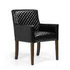 Poltrona Joy Bright Black B-159 Base De Madeira D03 - D'rossi