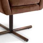 Poltrona Joy Com Pé Estrela Marrom