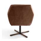 Poltrona Joy Com Pé Estrela Marrom