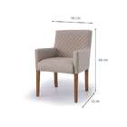 Poltrona Joy Linho Bege